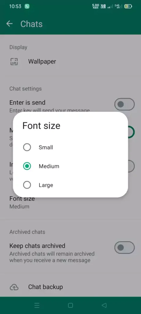 You can change Font size and style.